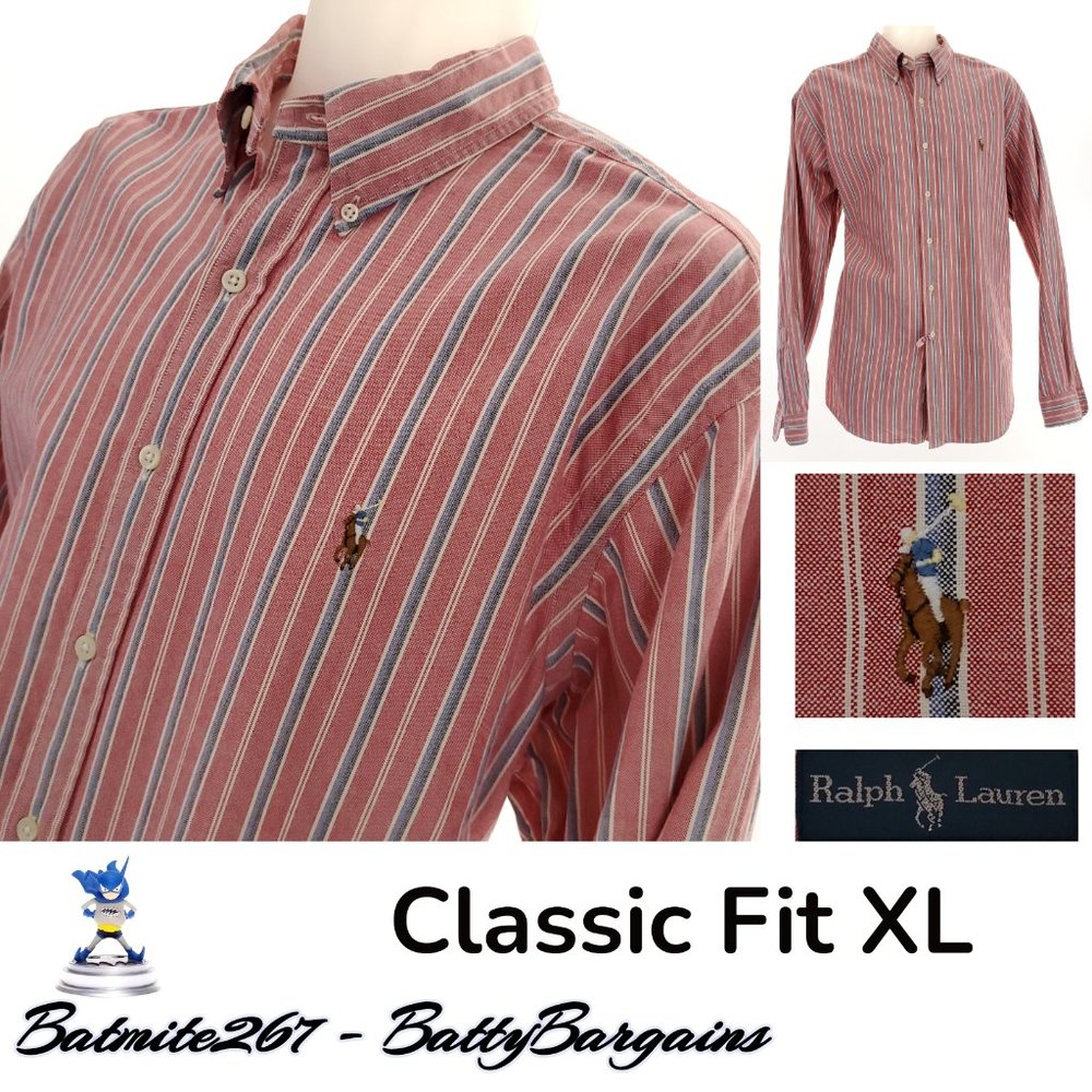 XL POLO Ralph Lauren Mens Classic Fit Shirt L/S